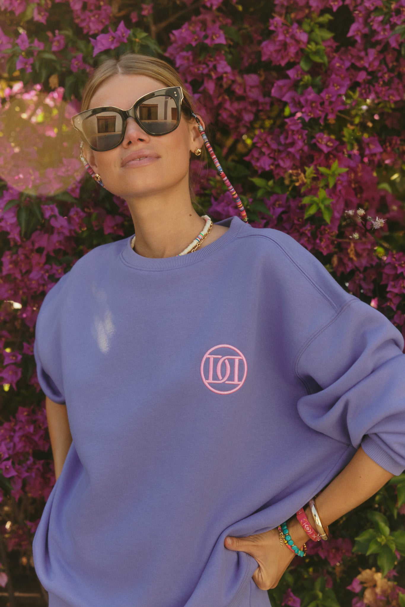 Model photo with desired sweater color