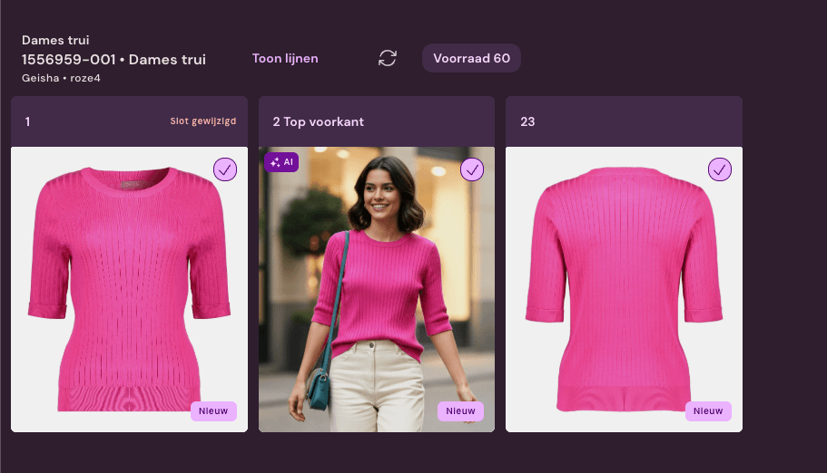 AI editing result in Photopilot