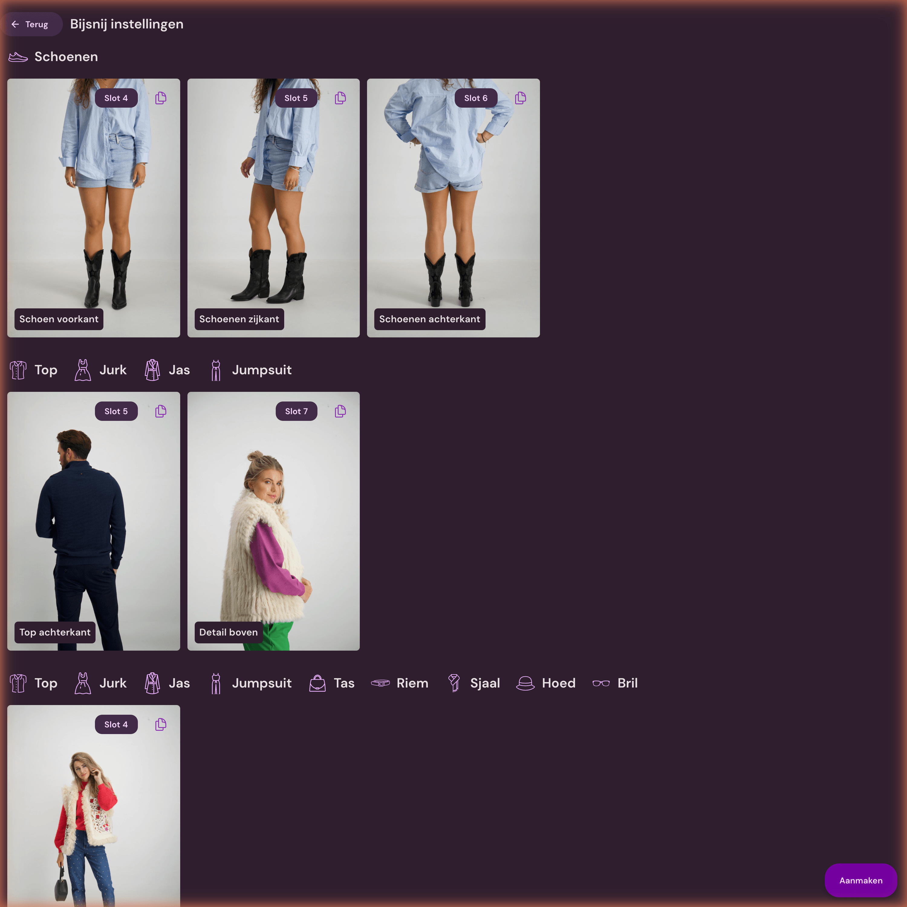 Crop settings per product type in Photopilot