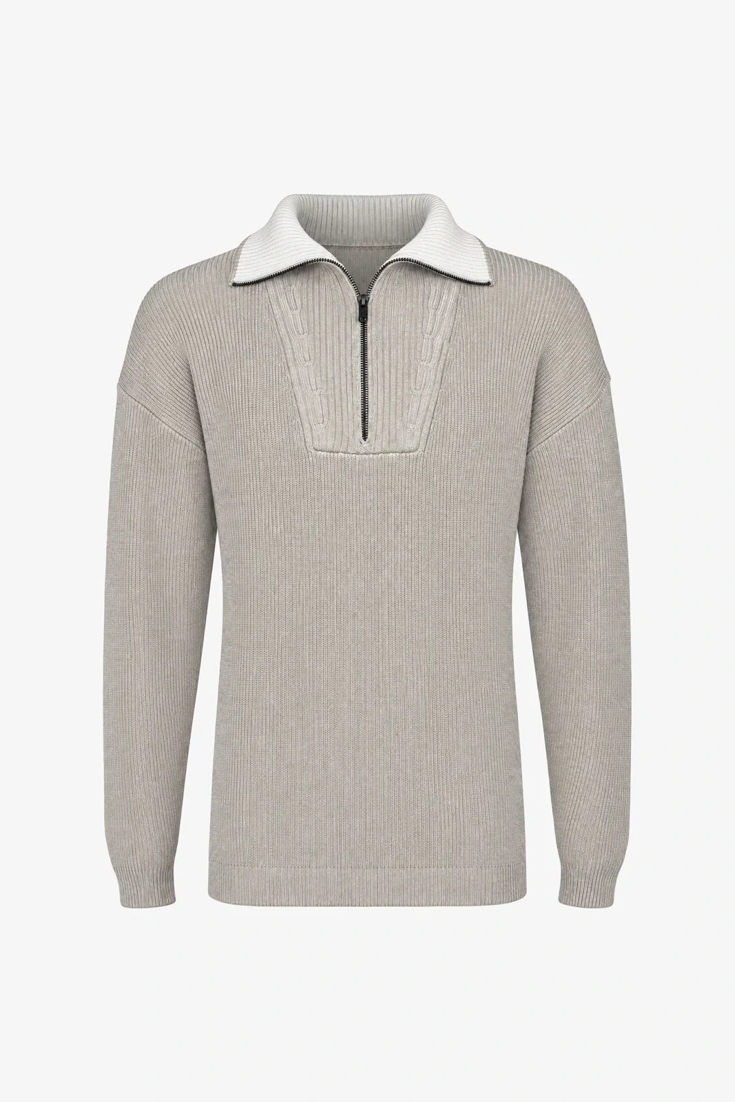 The same zip sweater as a packshot