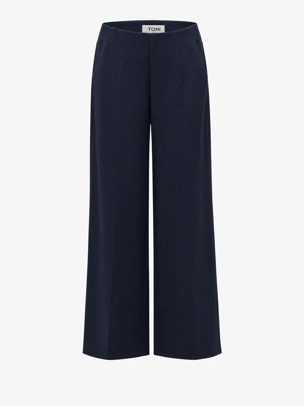 The same trousers as a standalone packshot with straight legs and crease