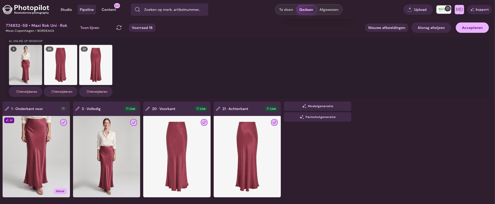 All product images per article, slot, and publication status