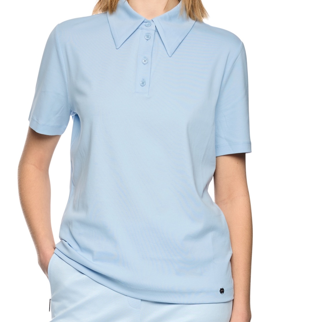 Model image with polo