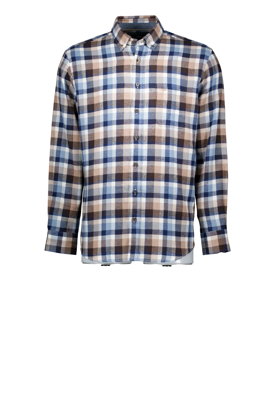 Plaid flannel shirt on a mannequin